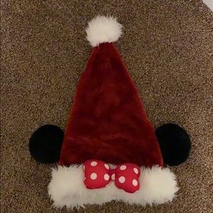 Original Disney Parks Minnie Mouse Santa Claus Hat